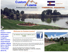 Tablet Screenshot of customlawnsco.com